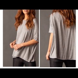 Gray Boxy Top Tshirt
